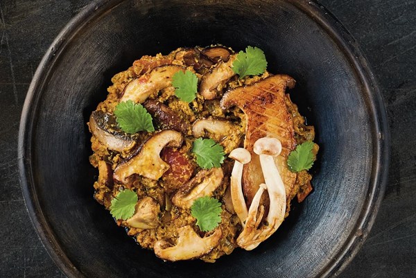 Chettinad mushroom curry [Alfred Prasad]