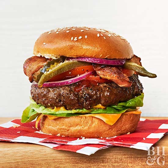 Chevalo's marinated burgers