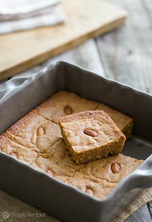 Chewy almond squares