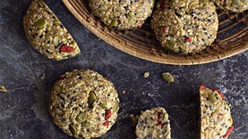 Chewy cashew, ginger & honey cookies [Olivia Scott]