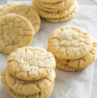 Chewy coconut-lime sugar cookies