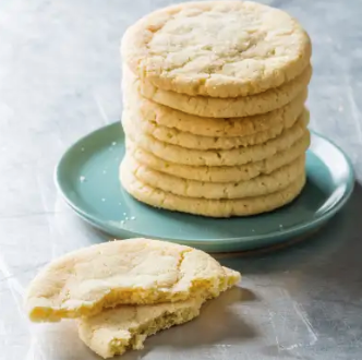 Chewy coconut-lime sugar cookies