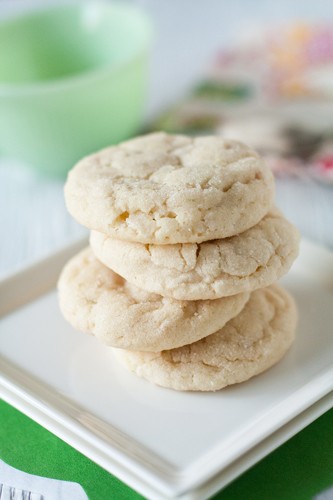 Chewy lime sugar cookies