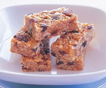 Chewy peanut butter bars