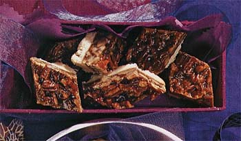 Chewy pecan diamonds