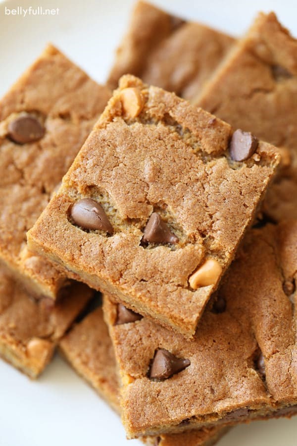 Chewy pudding cookie bars