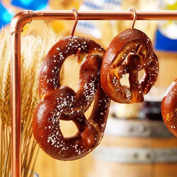 Chewy soft pretzels