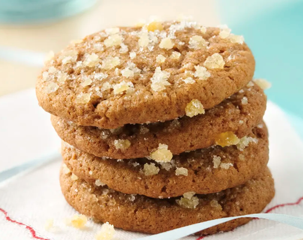Chewy triple-ginger cookies
