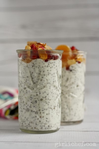 Chia seed breakfast pudding