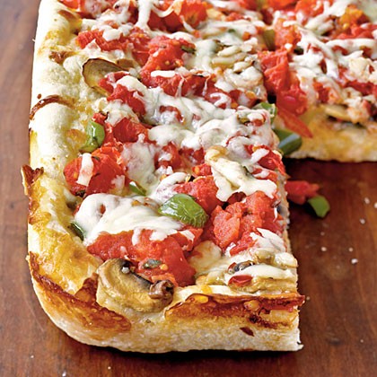 Chicago deep-dish pizza