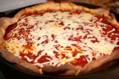 Chicago deep dish pizza