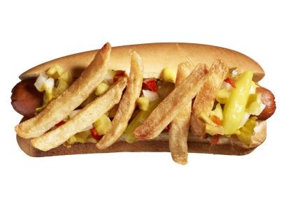 Chicago-style hot dog