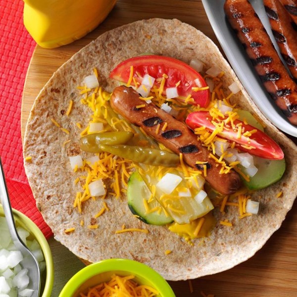 Chicago-style hot dogs