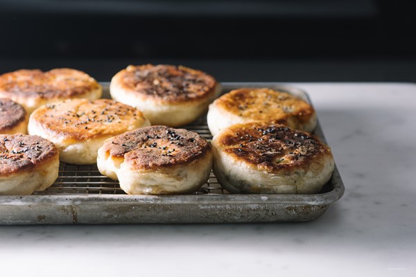 Chicago's Parachute bacon potato cheesy sesame bing bread