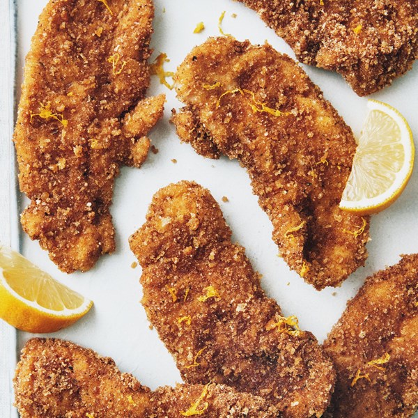Chicharron-crusted chicken