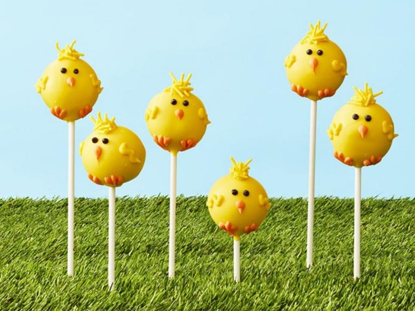 Chick doughnut pops