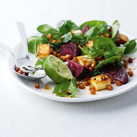 Chick pea and paneer salad