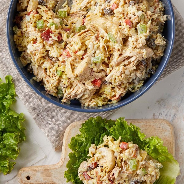 Chicken & artichoke rice salad