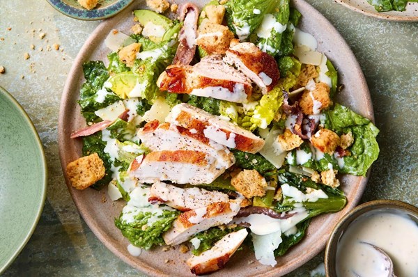 Chicken & avocado Caesar salad