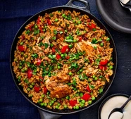 Chicken & chorizo one-pan