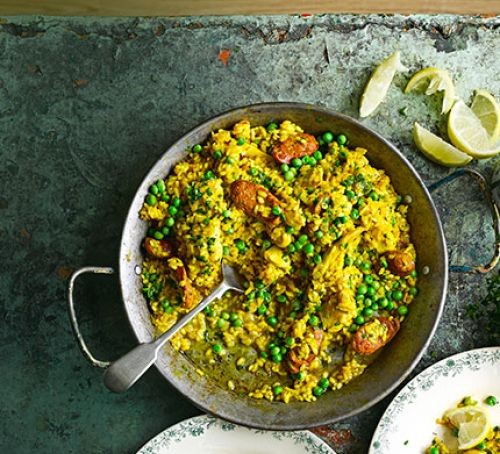 Chicken & chorizo paella