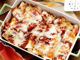 Chicken & chorizo Spanish enchiladas