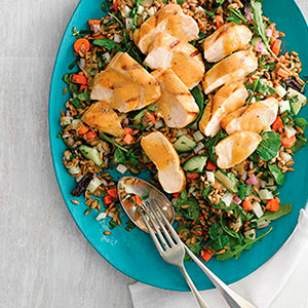 Chicken & farro herb salad
