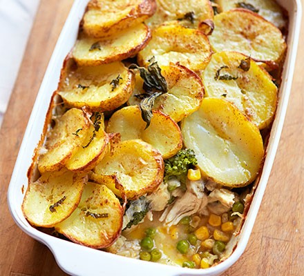 Chicken & mushroom hot-pot