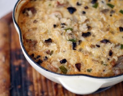Chicken & mushrooms with rice