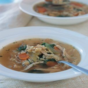 Chicken & orzo soup