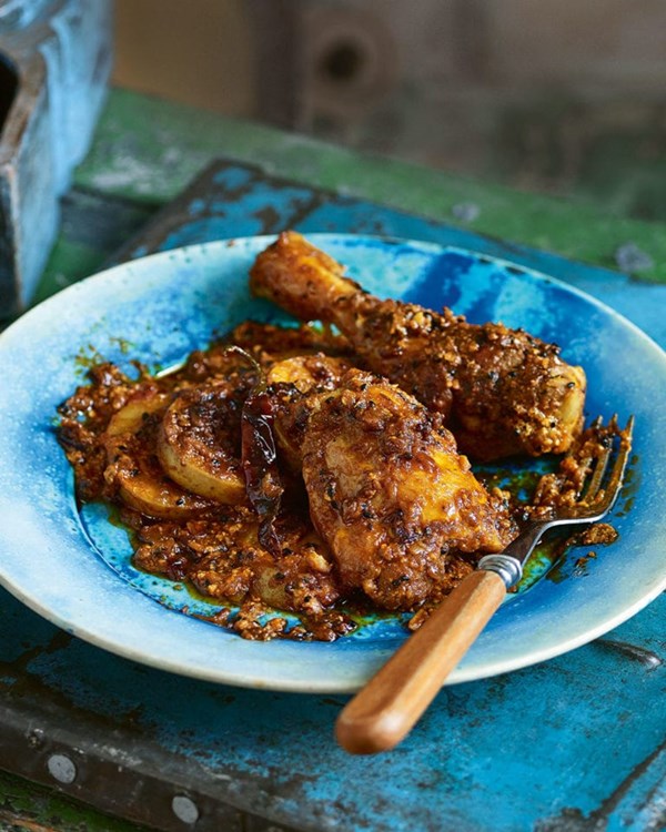 Chicken & potato in pickling spices