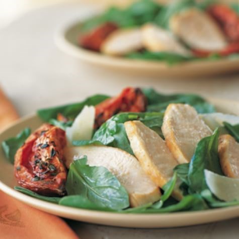 Chicken & roasted tomato salad