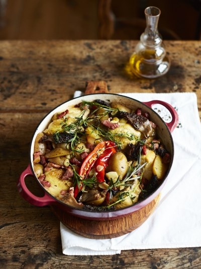 Chicken & spring mushrooms