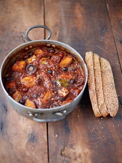 Chicken & squash cacciatore