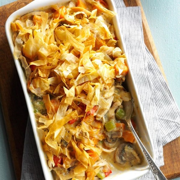 Chicken & sweet potato potpie