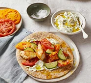 Chicken & tzatziki wraps