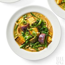 Chicken & vegetable green curry