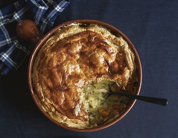 Chicken & watercress pot pie