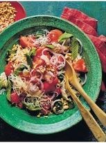 Chicken & watermelon noodle salad