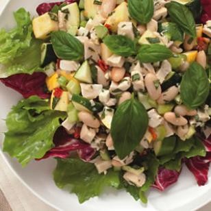 Chicken & white bean salad