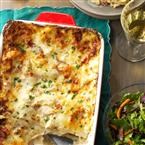 Chicken Alfredo lasagna