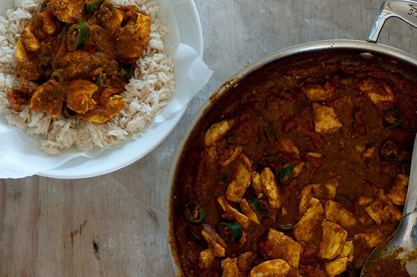 Chicken almost vindaloo