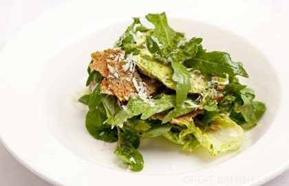Chicken, anchovy and Parmesan salad