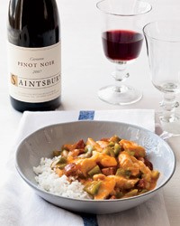 Chicken-and-andouille étouffée