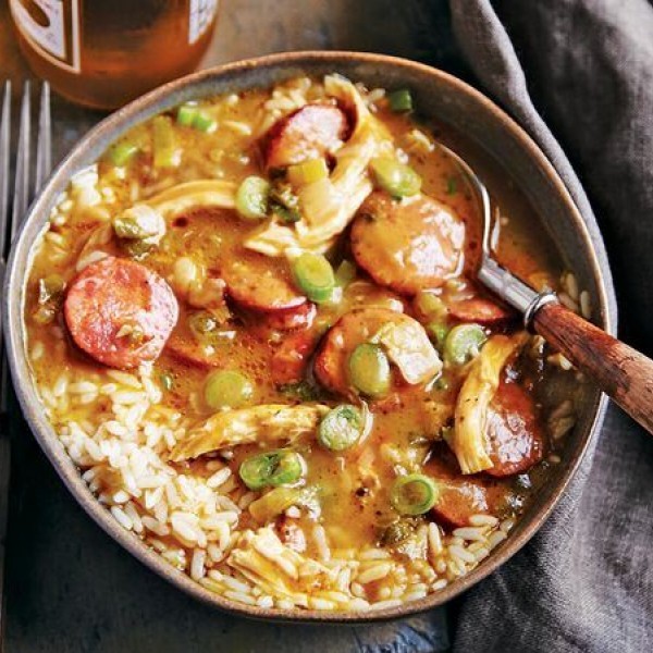 Chicken and andouille gumbo