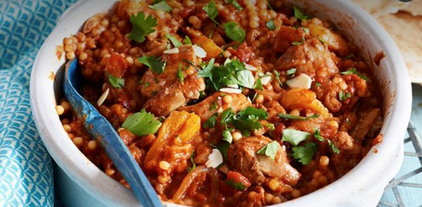 Chicken and apricot tagine