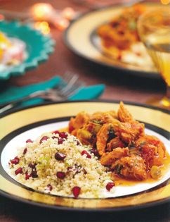 Chicken and apricot tagine