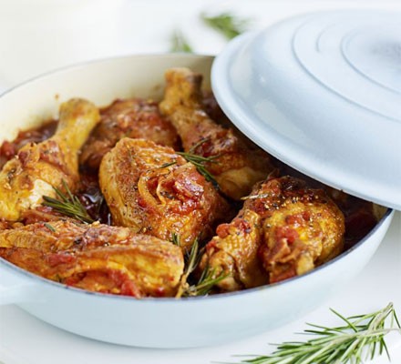 Chicken and bacon cacciatore