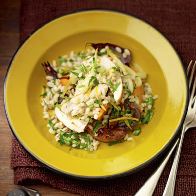 Chicken and barley salad