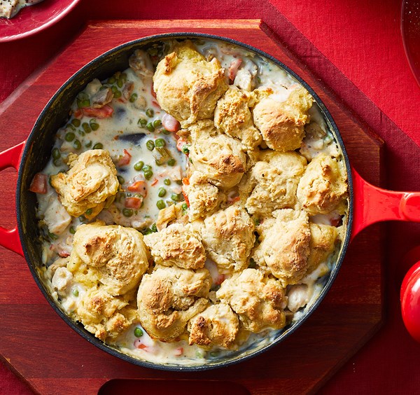 Chicken and biscuit pot pie